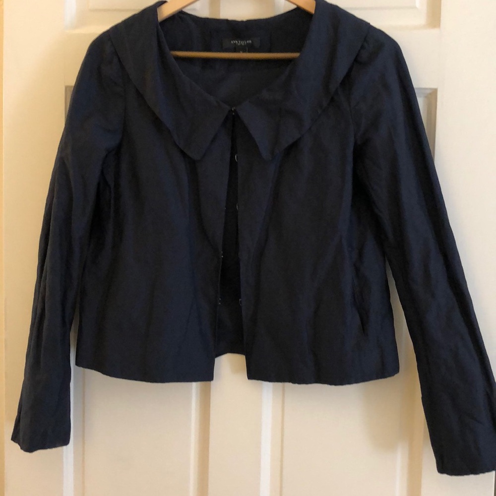 Ann Taylor metallic sheen jacket